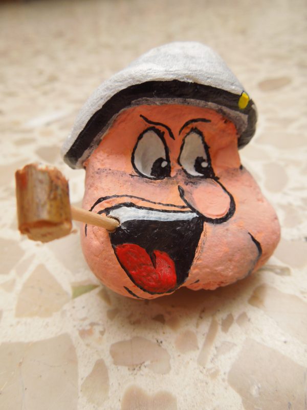 Cara de Popeye en Piedra
